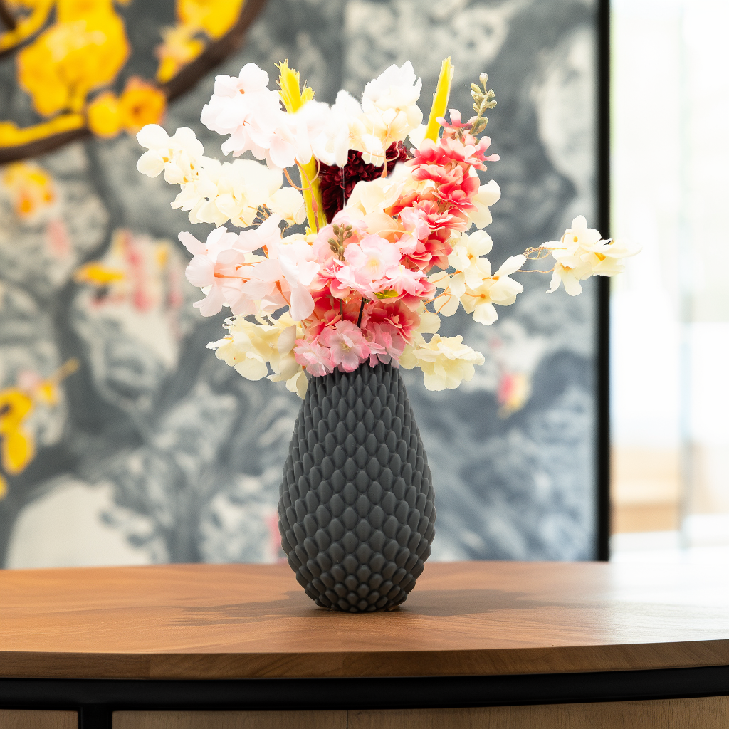 Myraka 3D vase - 3D printed vase - Sustainable PLA - Suitable for artificial flowers