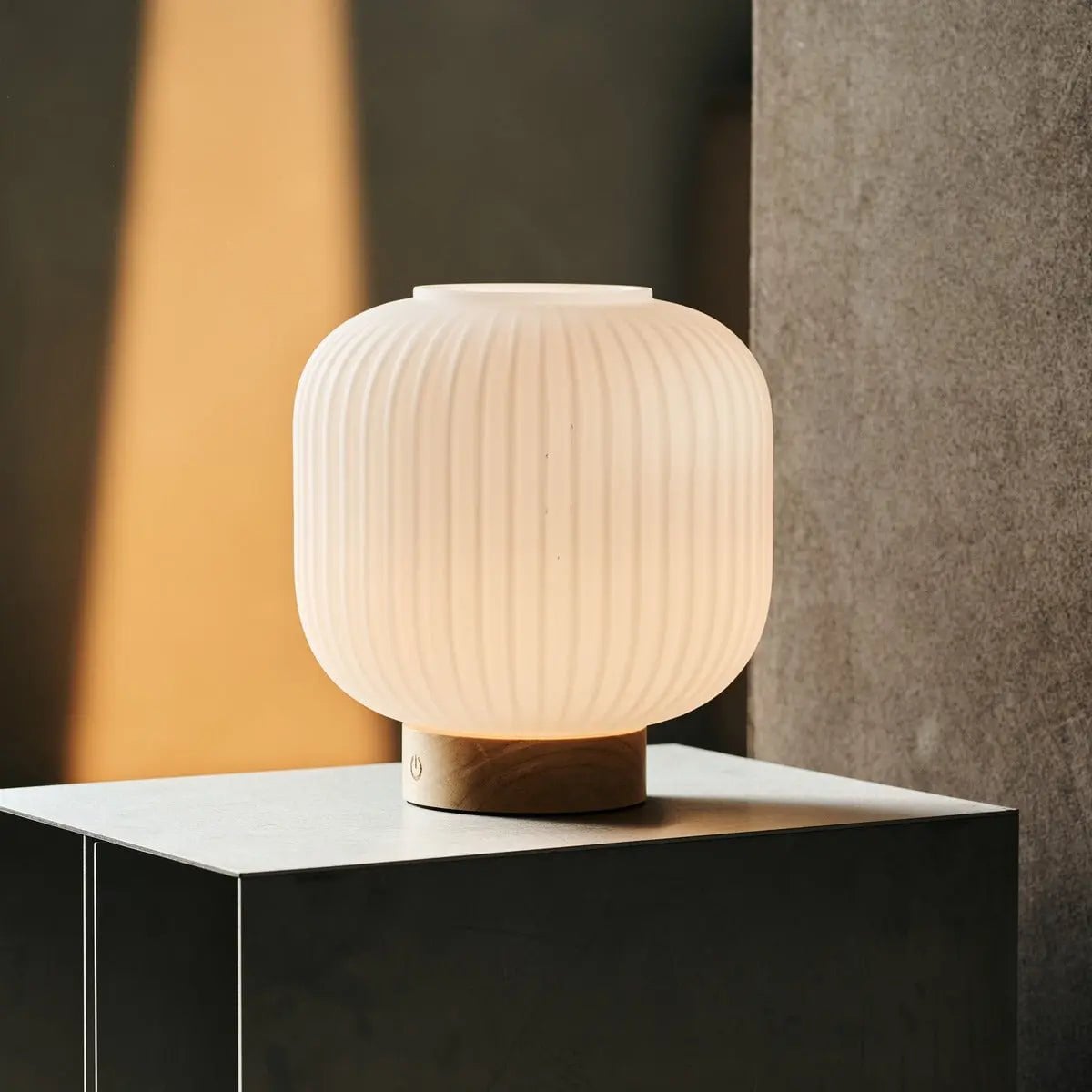 Lyla Light Brown Unique Rechargeable Lamp