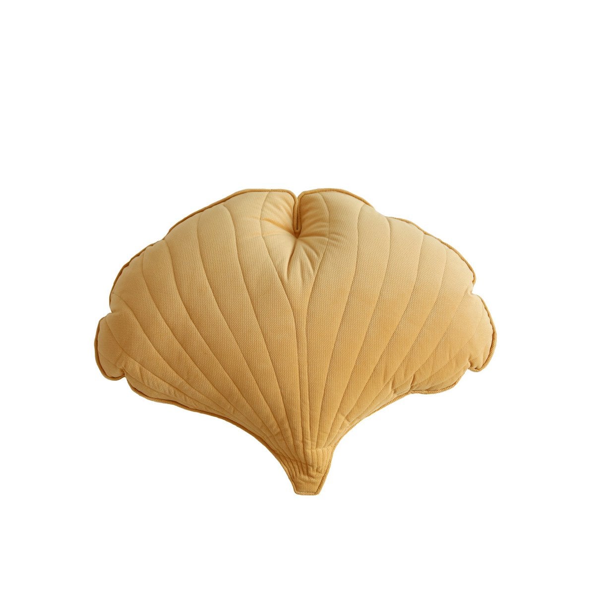 “Honey” Velvet Ginkgo Leaf Pillow