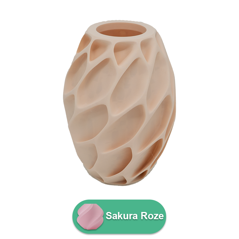 Oruna 3D vase - 3D printed vase - Sustainable PLA - Suitable for artificial flowers