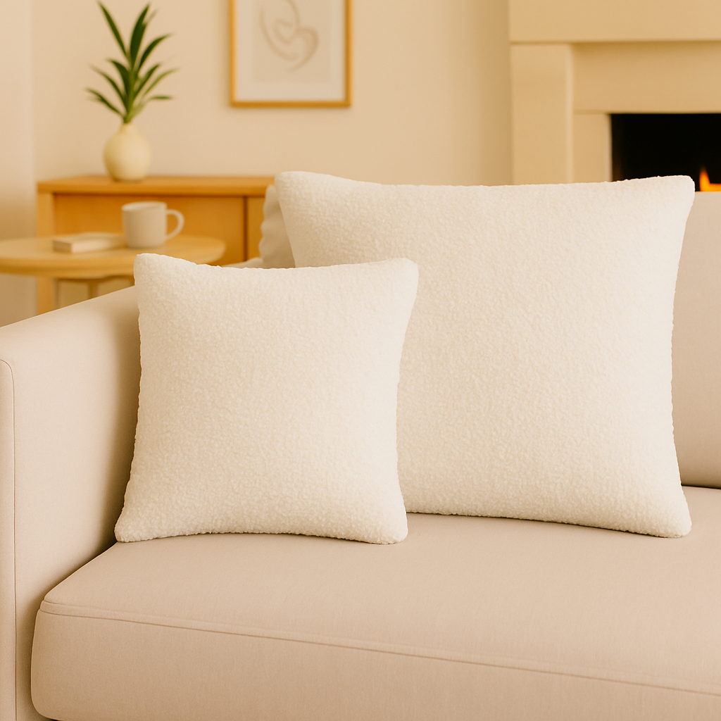 Decorative Cushion Teddy Ivory 50x50 cm