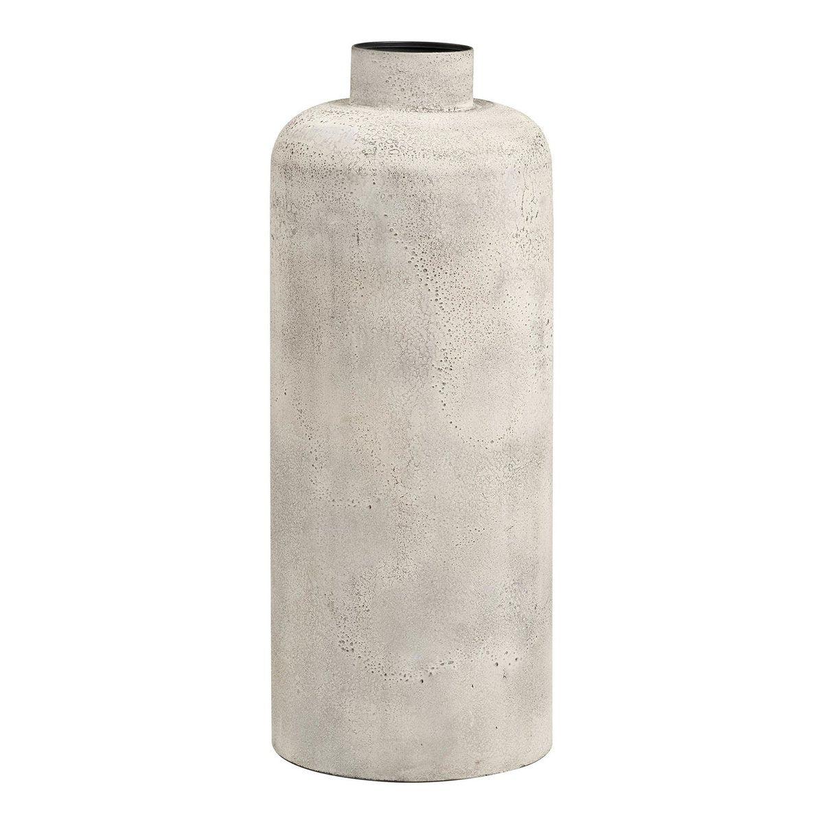 Hou Dekorativ kruka, metall, antikbeige, ø24x60,5 cm