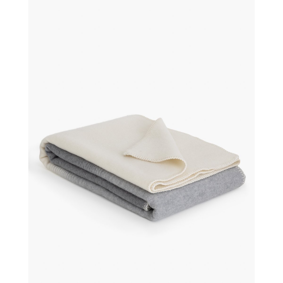 Merino/cashmere Bed Blanket SILVER CLOUD