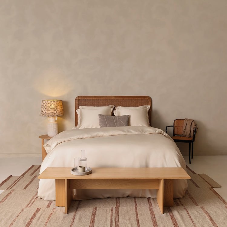 TENCEL™ Sateen Duvet Cover White Sand