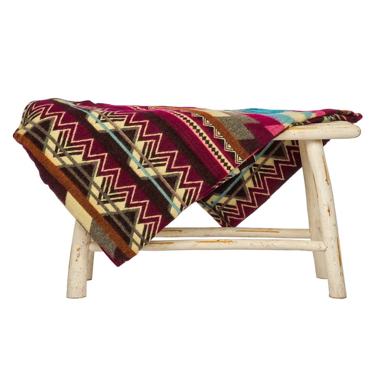 Ecuadorian alpaca blanket | native blanket | Antisana Purple