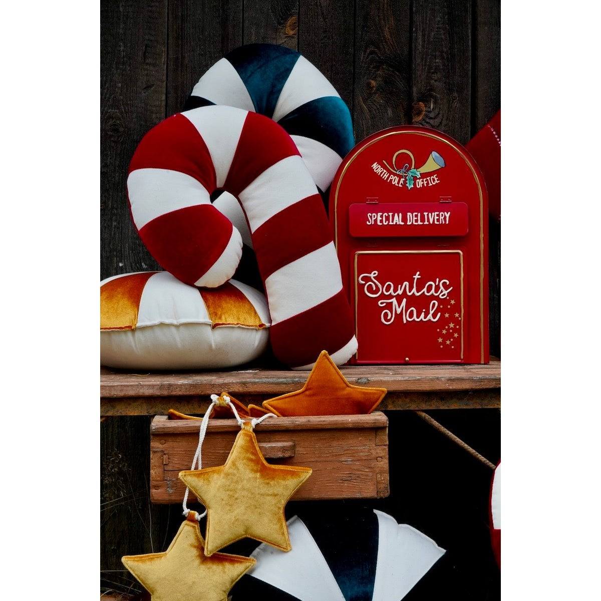 “Red Lollipop” christmas Patchwork Pillow, best gift for holidays