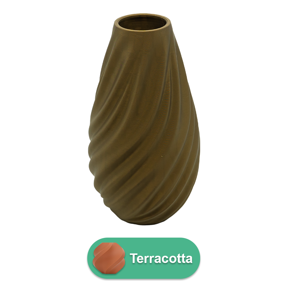 Lunaris 3D vas - 3D-printad vas - Hållbar PLA - Lämplig för konstgjorda blommor