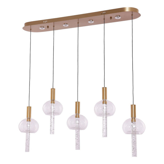 Taklampa Tubey Koppar Guld | 5 - 100x20cm