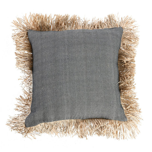 Kuddfodral i bomull Bonita - Natursvart - 60x60