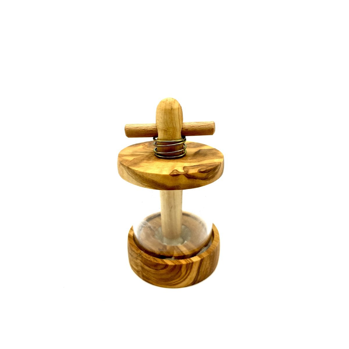 Olive wood herb grinder