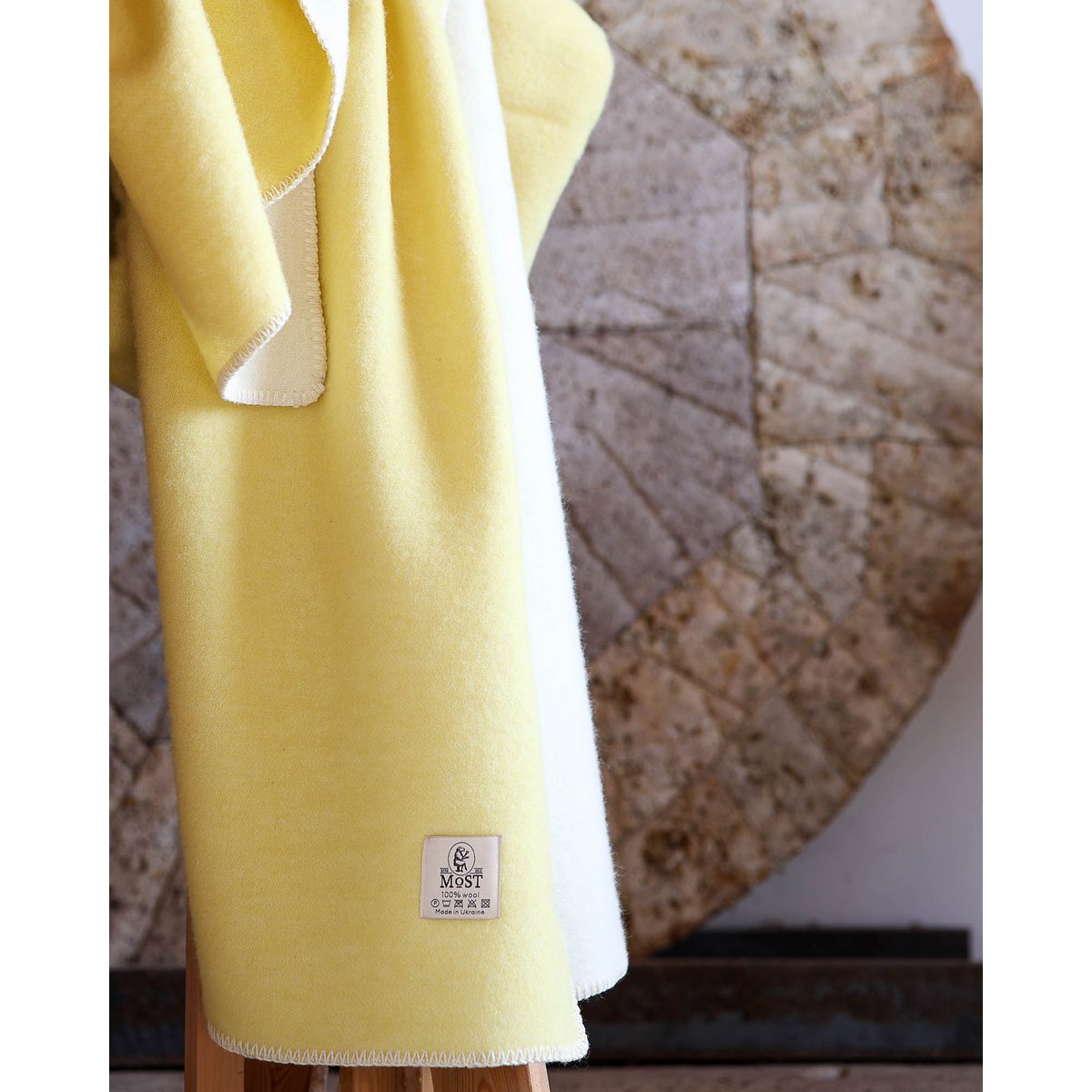 Woolen bed Blanket LEMON