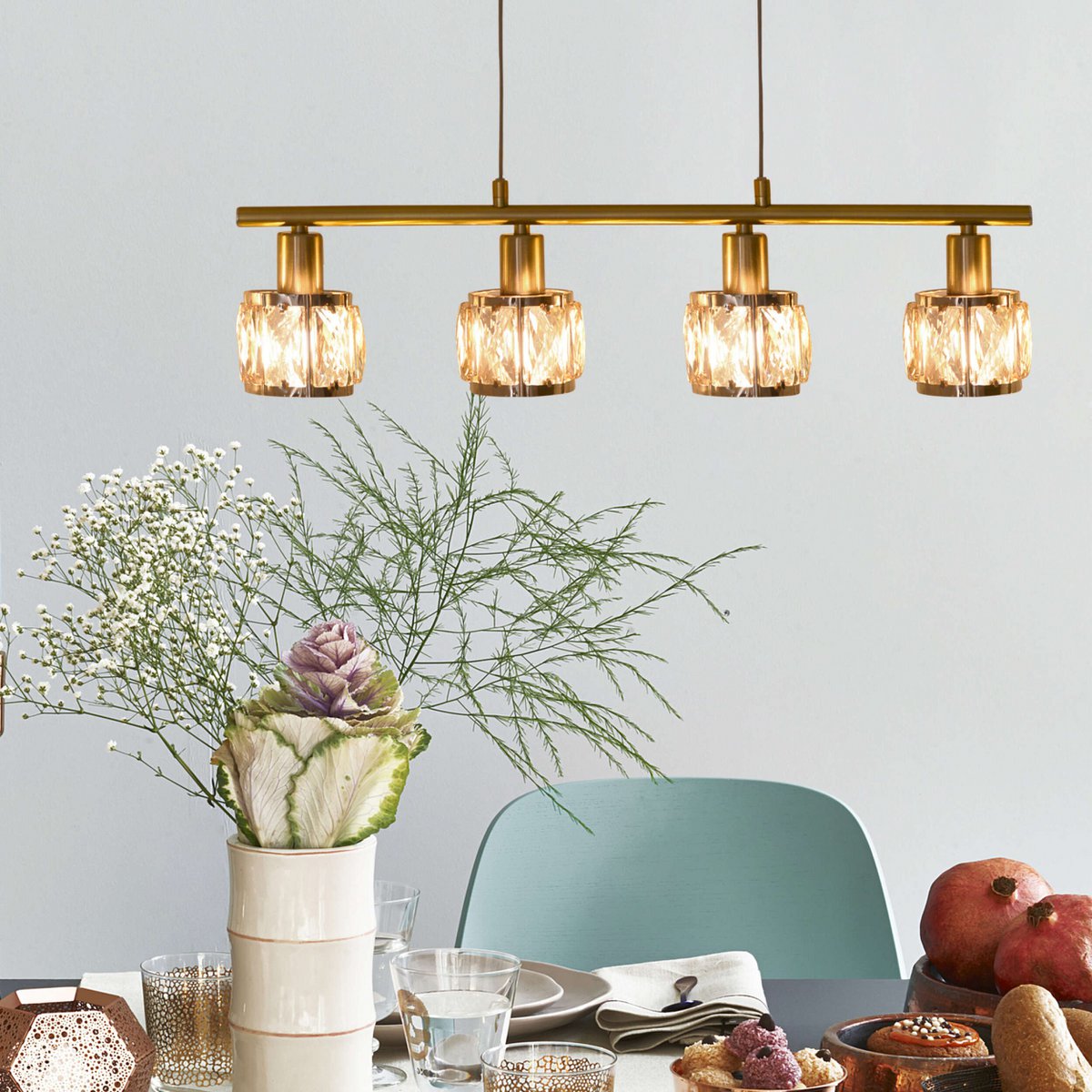 LED balancing pendant light "Josefa" E14 filament