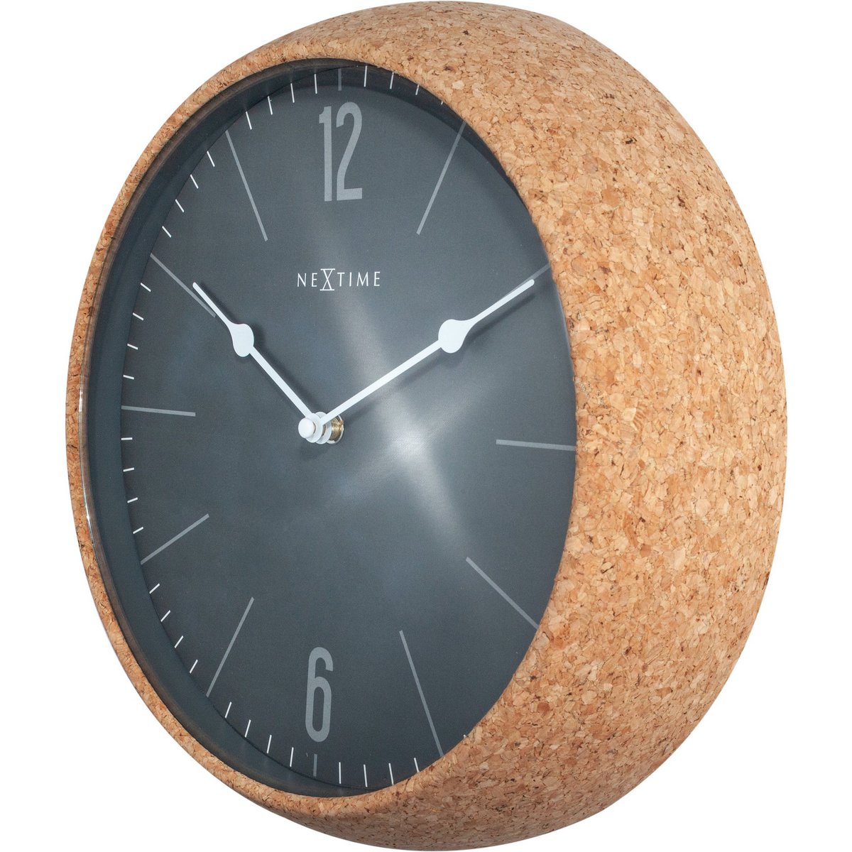 Väggklocka - 30 cm - Kork / Glas - 'Cork'