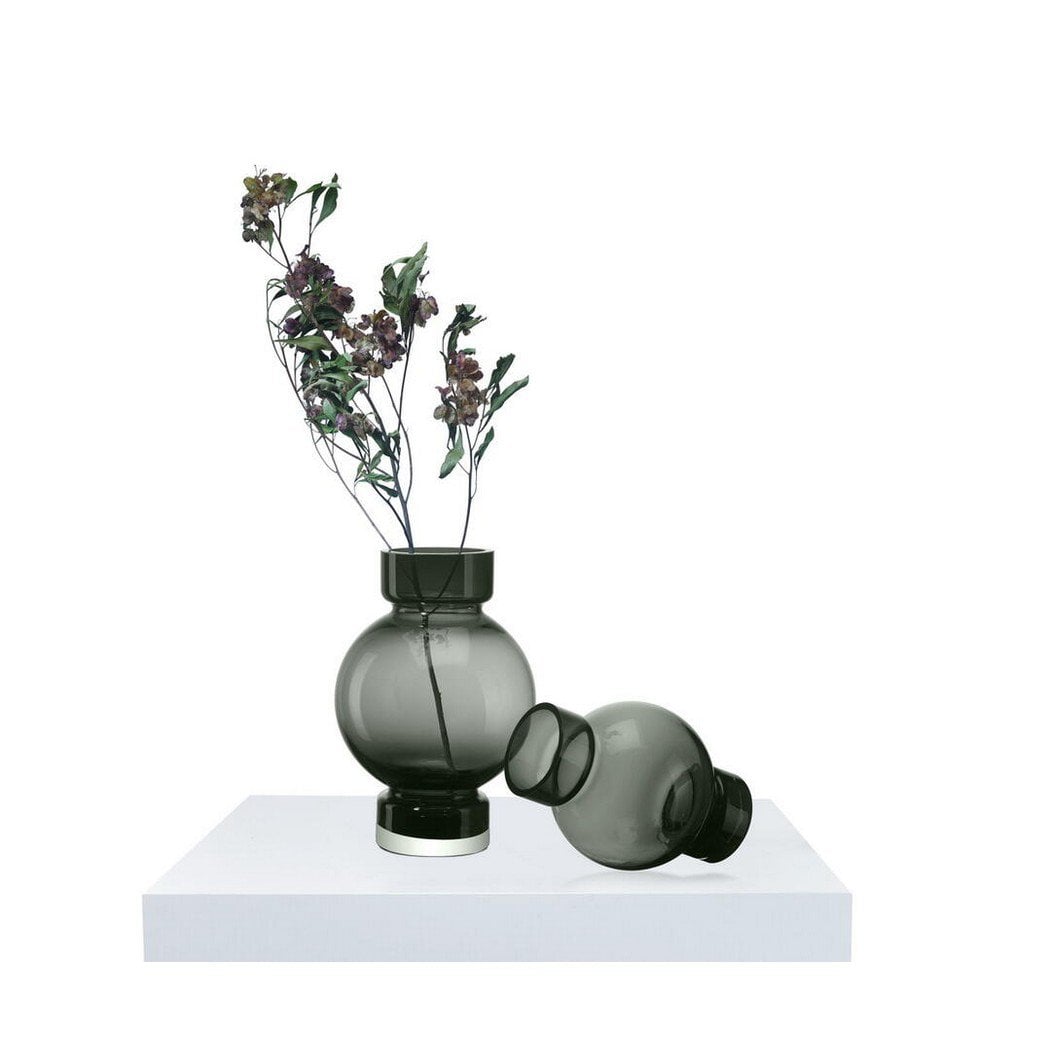 modern ball shaped luxury vase ORURO - 9mm thick glass