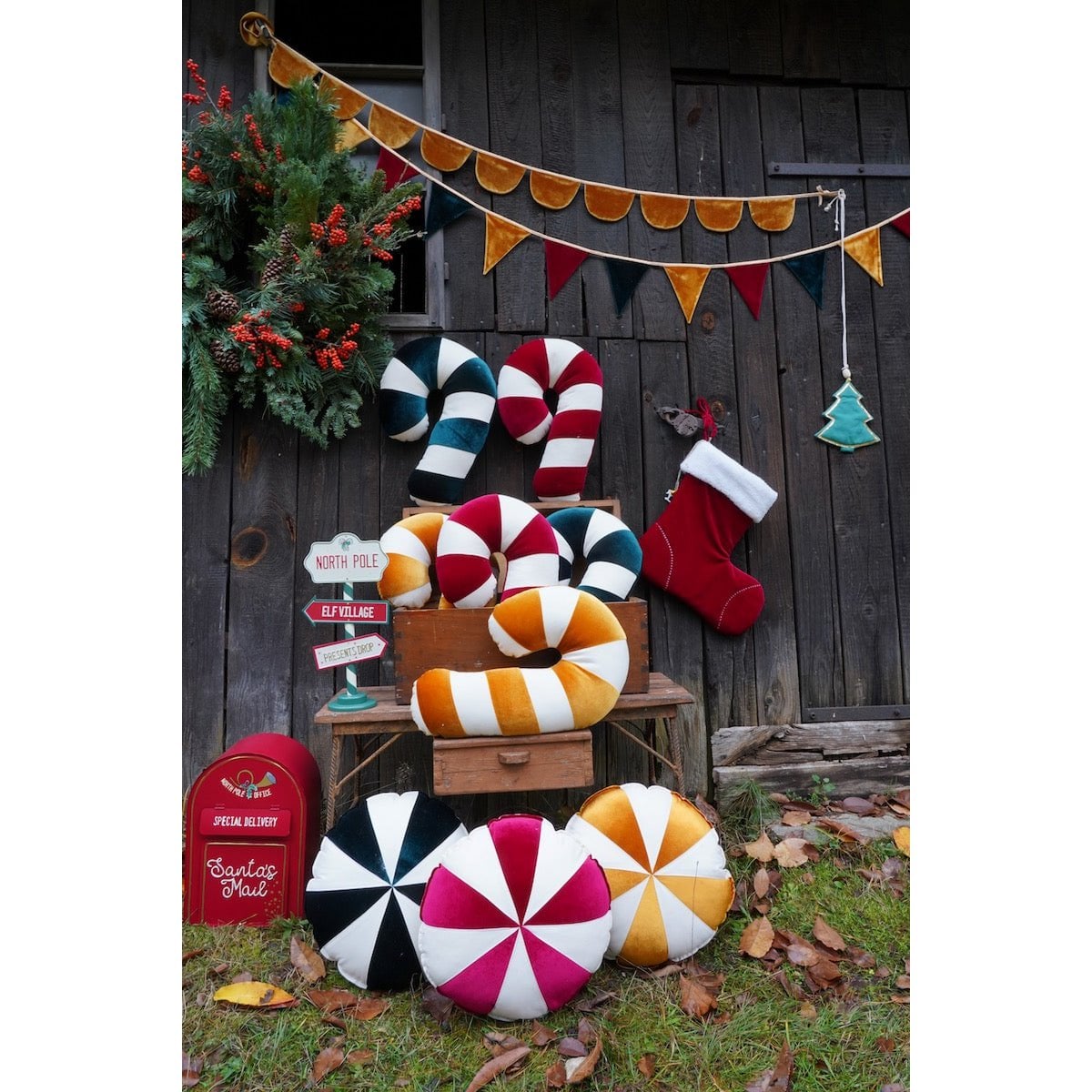“Gold Lollipop” Patchwork Pillow